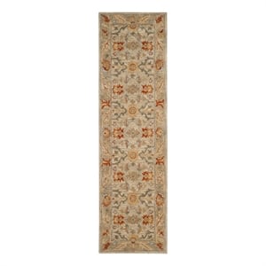 Safavieh Antiquity 2'-3&quot x 8'-0&quot Wool Hand Tufted Rug in Beige / Multi-Color