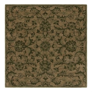 Safavieh Antiquity 6'-0&quot x 6'-0&quot Wool Hand Tufted Rug in Olive / Green