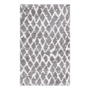 Safavieh Berber Shag 3'-0&quot x 5'-0&quot Jute Power Loomed Rug in Light Gray / Cream