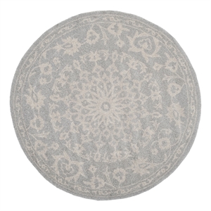 Safavieh Bella 3'-0&quot x 3'-0&quot Wool Hand Tufted Rug in Gray / Silver