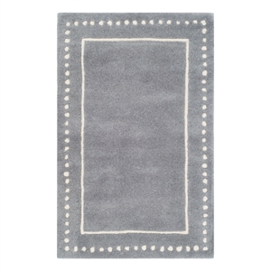 Safavieh Bella 2'-6&quot x 4'-0&quot Wool Hand Tufted Rug in Silver / Ivory