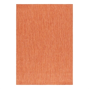 Safavieh Beach House 8'-0&quot x 10'-0&quot Polyester Power Loomed Rug in Orange
