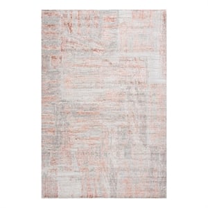 Safavieh Bedford 6'-0&quot x 9'-0&quot Wool and Cotton Hand Loomed Rug in Gray / Rust