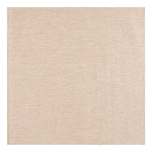 Safavieh Beach House 6'-7&quot x 6'-7&quot Polyester Power Loomed Rug in Natural