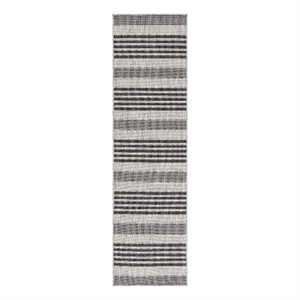 Safavieh Beach House 2'-2&quot x 6'-0&quot Polyester Power Loomed Rug in Gray / Charcoal