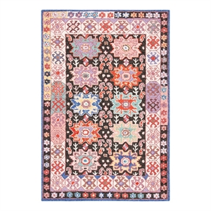 Safavieh Bellagio 4'-0&quot x 6'-0&quot Wool Hand Tufted Rug in Charcoal / Ivory