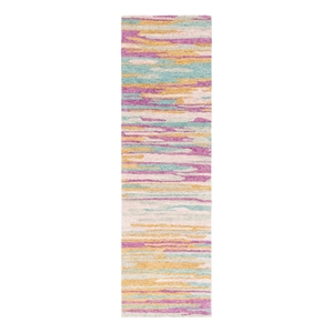 Safavieh Bellagio 2'-3&quot x 8'-0&quot Wool and Cotton Hand Tufted Rug in Yellow /Green