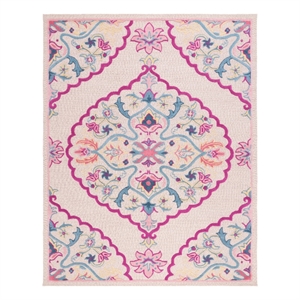 Safavieh Bellagio 6'-0&quot x 9'-0&quot Wool Hand Tufted Rug in Pink / Multi-Color
