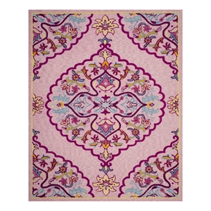 Safavieh Bellagio 6'-0&quot x 9'-0&quot Wool Hand Tufted Rug in Pink / Multi-Color