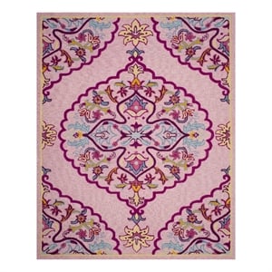 Safavieh Bellagio 8'-9&quot x 12'-0&quot Wool Hand Tufted Rug in Pink / Multi-Color