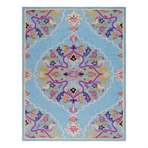 Safavieh Bellagio 8'-9&quot x 12'-0&quot Wool Hand Tufted Rug in Light Blue /Multi-Color