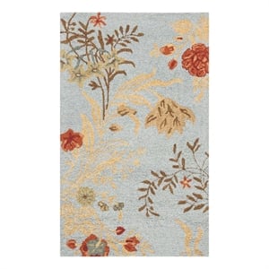 Safavieh Blossom 3'-0&quot x 5'-0&quot Wool and Cotton Hand Hooked RuginBlue/Multi-Color