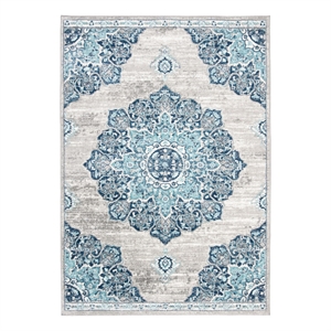 Safavieh Brentwood 2'-0&quot x 4'-0&quot Jute Power Loomed Rug in Navy / Light Gray