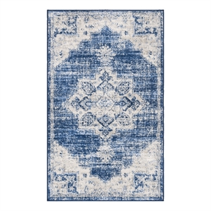 Safavieh Brentwood 3'-0&quot x 5'-0&quot Jute Power Loomed Rug in Ivory / Navy