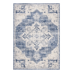 Safavieh Brentwood 4'-0&quot x 6'-0&quot Jute Power Loomed Rug in Ivory / Navy