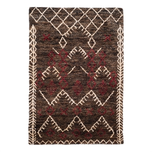 Safavieh Bohemian4'-0&quotx6'-0&quotJute and Cotton Hand Knotted Rug inBrown/Multi-Color