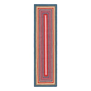 Safavieh Braided 2'-3&quot x 8'-0&quot Hand Woven Rug in Multi-Color