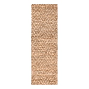 Safavieh Bohemian 2'-6&quot x 8'-0&quot Jute and Cotton Hand Woven Rug in Natural /Ivory
