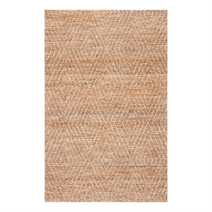 Safavieh Bohemian 4'-0&quot x 6'-0&quot Jute and Cotton Hand Woven Rug in Natural /Ivory