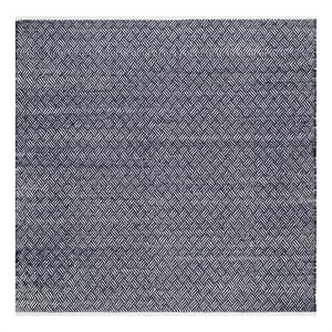 Safavieh Boston 8'-0&quot x 8'-0&quot Cotton Flat Weave Rug in Navy