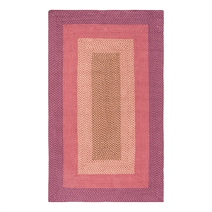 Safavieh Braided 5'-0&quot x 8'-0&quot Cotton Hand Woven Rug in Multi-Color