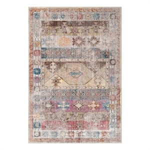 Safavieh Bristol 5'-1&quot x 7'-6&quot Polyester Power Loomed Rug in Multi-Color
