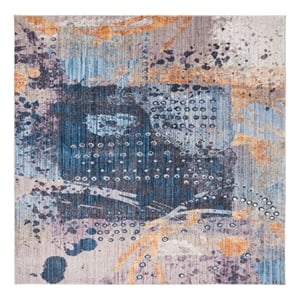 Safavieh Bristol 7'-0&quot x 7'-0&quot Polyester Power Loomed Rug in Multi-Color