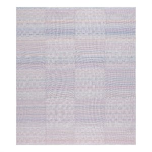Safavieh Cabo 8'-0&quot x 10'-0&quot Polyester and Cotton Flatweave Rug in Pink / Blue