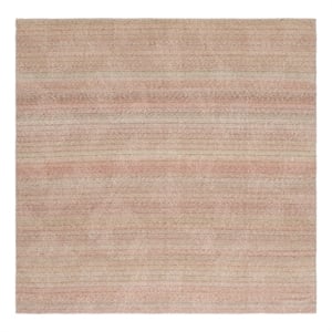 Safavieh Cabo 7'-0&quot x 7'-0&quot Polyester and Cotton Flatweave Rug in Red / Sage