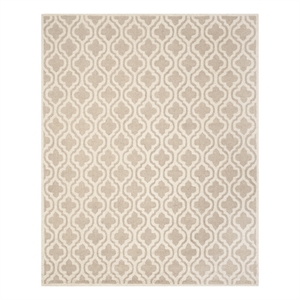 Safavieh Cambridge 9'-0&quot x 12'-0&quot Wool Hand Tufted Rug in Mocha / Ivory