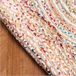 Safavieh Cape Cod 6' X 9' Jute and Cotton Hand Woven Rug in Beige / Multi-Color