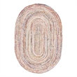 Safavieh Cape Cod 6' X 9' Jute and Cotton Hand Woven Rug in Beige / Multi-Color