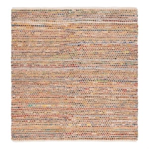 Safavieh Cape Cod 6'-0&quot x 6'-0&quot Jute Hand Woven Rug in Natural / Multi-Color