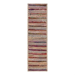 Safavieh Cape Cod 2'-3&quot x 8'-0&quot Jute Hand Woven Rug in Natural / Multi-Color