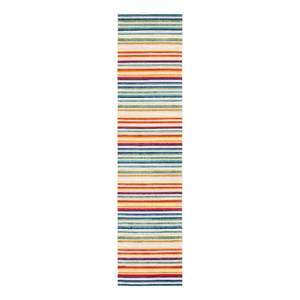 Safavieh Cabana 2'-2&quot x 13'-0&quot Power Loomed Rug in Ivory / Green