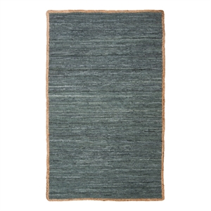 Safavieh Cape Cod 5'-0&quot x 8'-0&quot Leather and Jute Hand Woven Rug in Gray/Natural