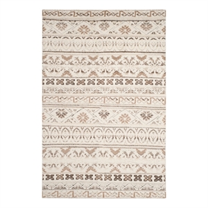Safavieh Challe 6'-0&quot x 9'-0&quot Wool Hand Knotted Rug in Natural