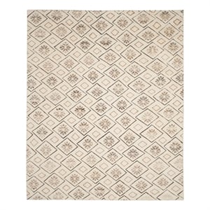 Safavieh Challe 8'-0&quot x 10'-0&quot Wool Hand Knotted Rug in Ivory