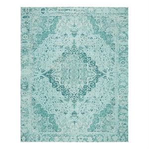 Safavieh Classic Vintage 8'-0&quot x 10'-0&quot Polyester Power Loomed Rug in Teal