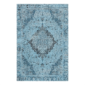 Safavieh Classic Vintage 4'-0&quot x 6'-0&quot Polyester Power Loomed Rug in Blue