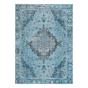 Safavieh Classic Vintage 6'-0&quot x 9'-0&quot Polyester Power Loomed Rug in Blue