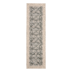 Safavieh Classic Vintage 2'-3&quot x 8'-0&quot Cotton Power Loomed Rug in Cream/Gray
