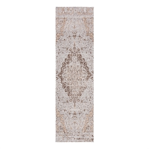 Safavieh Classic Vintage 2'-3&quot x 8'-0&quot Polyester Power Loomed Rug in Taupe