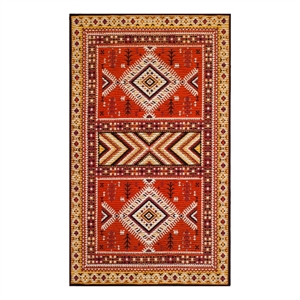 Safavieh Classic Vintage 3'-0&quot x 5'-0&quot Cotton Power Loomed Rug in Orange/Gold