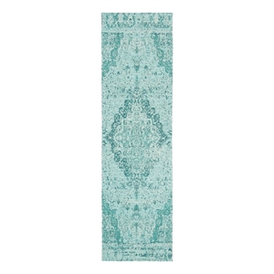 Safavieh Classic Vintage 2'-3&quot x 8'-0&quot Polyester Power Loomed Rug in Teal