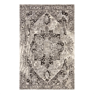 Safavieh Classic Vintage 4'-0&quot x 6'-0&quot Polyester Power Loomed Rug in Dark Gray