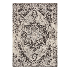 Safavieh Classic Vintage 5'-0&quot x 8'-0&quot Polyester Power Loomed Rug in Dark Gray