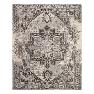 Safavieh Classic Vintage 6'-0&quot x 9'-0&quot Polyester Power Loomed Rug in Dark Gray
