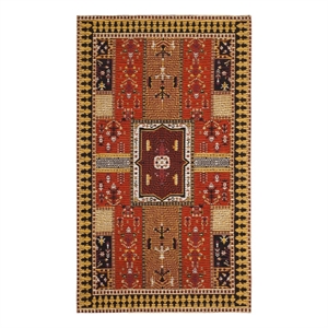 Safavieh Classic Vintage 3'-0&quot x 5'-0&quot Cotton Power Loomed Rug in Orange / Gold