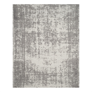 Safavieh Classic Vintage8'-0&quot x 10'-0&quotPolyester Power Loomed Rug in Silver/Ivory